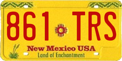 NM license plate 861TRS