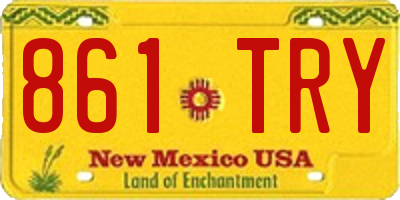 NM license plate 861TRY
