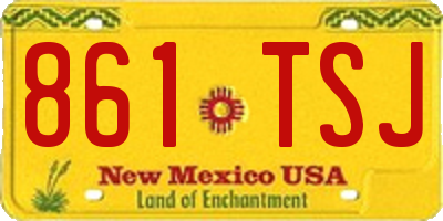NM license plate 861TSJ