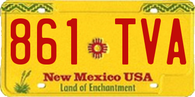NM license plate 861TVA