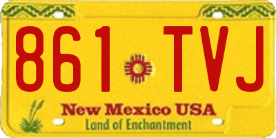 NM license plate 861TVJ