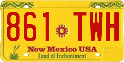 NM license plate 861TWH