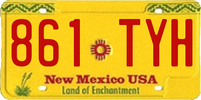 NM license plate 861TYH