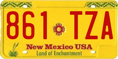 NM license plate 861TZA