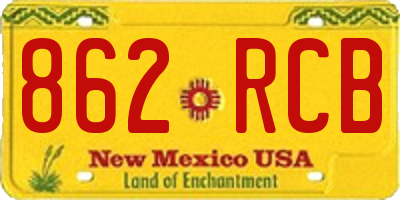 NM license plate 862RCB