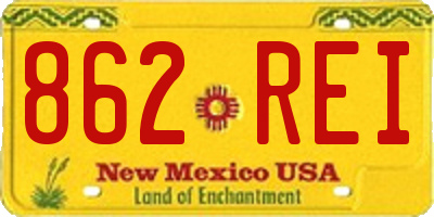 NM license plate 862REI