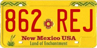 NM license plate 862REJ