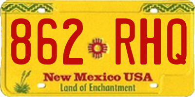 NM license plate 862RHQ