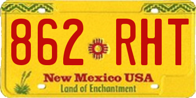 NM license plate 862RHT