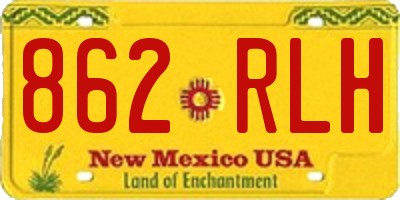 NM license plate 862RLH