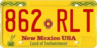 NM license plate 862RLT