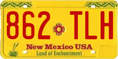 NM license plate 862TLH