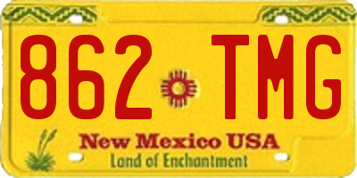 NM license plate 862TMG