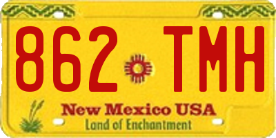 NM license plate 862TMH