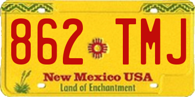 NM license plate 862TMJ