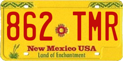 NM license plate 862TMR
