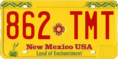 NM license plate 862TMT