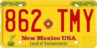 NM license plate 862TMY