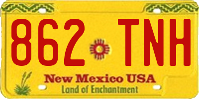 NM license plate 862TNH