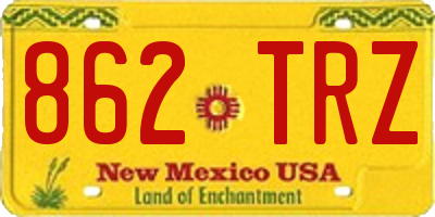 NM license plate 862TRZ