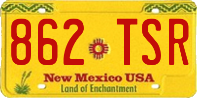 NM license plate 862TSR