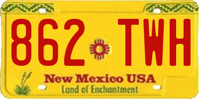 NM license plate 862TWH