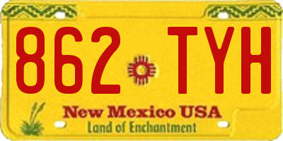 NM license plate 862TYH