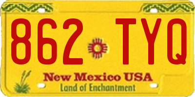NM license plate 862TYQ