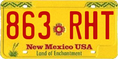 NM license plate 863RHT