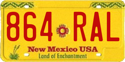 NM license plate 864RAL