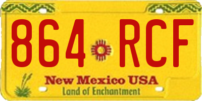 NM license plate 864RCF