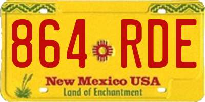 NM license plate 864RDE