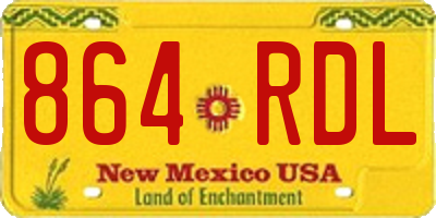 NM license plate 864RDL