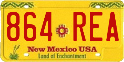 NM license plate 864REA