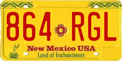 NM license plate 864RGL