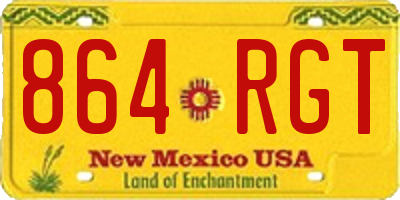 NM license plate 864RGT