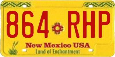 NM license plate 864RHP