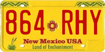 NM license plate 864RHY