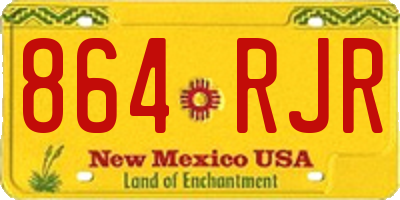 NM license plate 864RJR