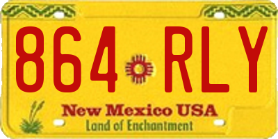 NM license plate 864RLY