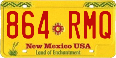 NM license plate 864RMQ
