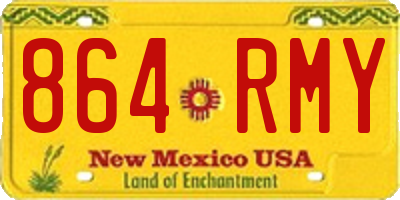 NM license plate 864RMY
