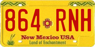 NM license plate 864RNH