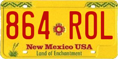 NM license plate 864ROL