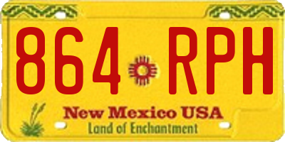 NM license plate 864RPH
