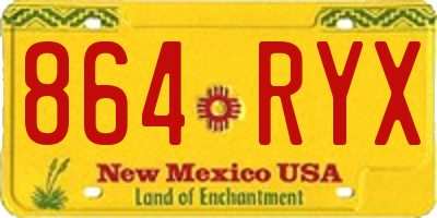 NM license plate 864RYX