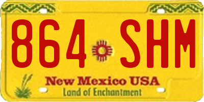 NM license plate 864SHM
