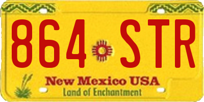 NM license plate 864STR