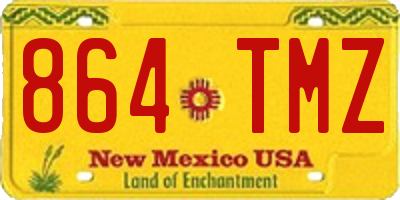 NM license plate 864TMZ