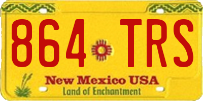 NM license plate 864TRS